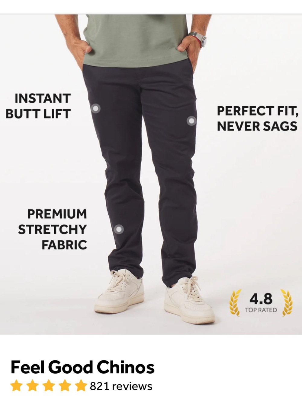 Perk Slim Fit + Stretch Chinos, Ink Blue, 38/32